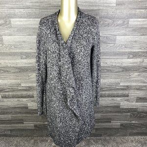 KENSIE Long Sleeve Grey Long Cardigan Knit Sweater Women's Size XS / S